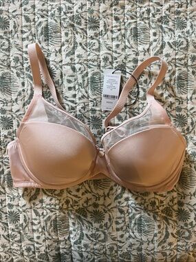 Understance Mesh Contour Flexwire Plunge Bra
